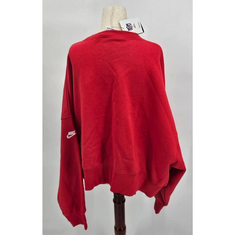 Nike Women's XL Red Atlanta Falcons Oversized Crop Sweatshirt NWT - Picture 2 of 8